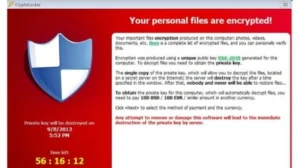 CryptoLocker Ransomware Alert Screenshot – Virus Removal Example
